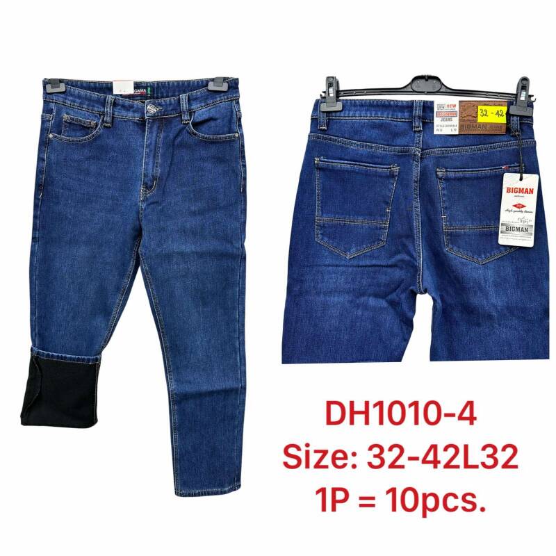 Spodnie jeansy meskie Roz 32-42, 1 Kolor Paczka 10 szt